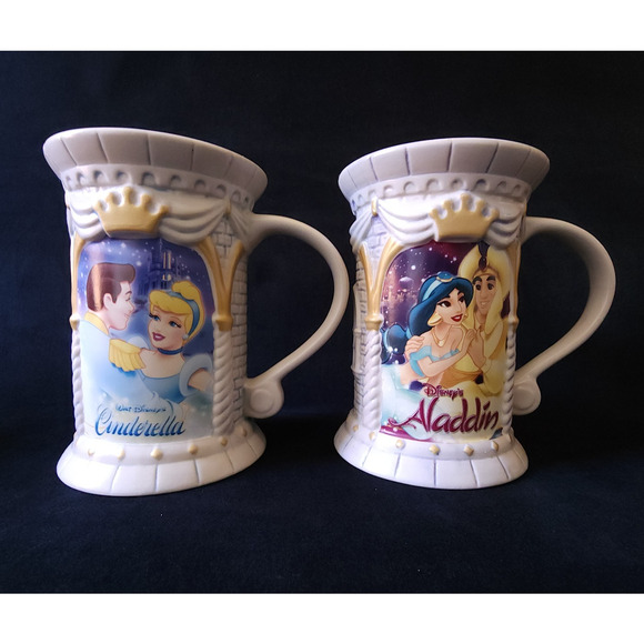 Vintage Disney Store Exclusive Ceramic Coffee Mug Cup Set of 6 12 oz Rare - Picture 6 of 14